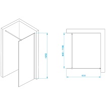 Душевая перегородка RGW Walk In WA-002W 60x195 белый, прозрачное 35100206-15