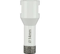 Коронка алмазная по керамограниту 14 мм, M14 на УШМ Diamond Industrial DIDKVP14M14