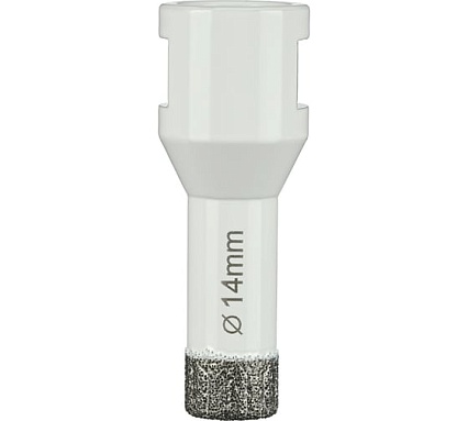 Коронка алмазная по керамограниту 14 мм, M14 на УШМ Diamond Industrial DIDKVP14M14