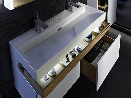 Мебель для ванной Jacob Delafon Terrace 120 см белый бриллиант