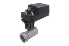 Двухходовой шаровый кран Techno HKS250-08DF/230V из нержавеющей стали 304, DN50, резьба G2, с электроприводом 8 Нм, 220 В, управление открыто/закрыто 660203