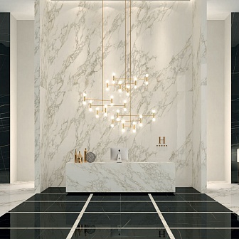 Керамогранит Italgraniti Marble Experience Sahara Noir SQ. Lap. Sat. 60x120 см, MB04BAI