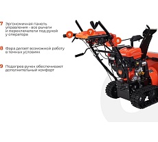 Бензиновый гусеничный снегоуборщик Gigant SP-11-710ES