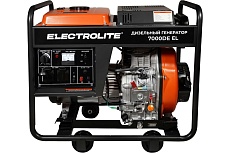 Дизельный электрический генератор Electrolite 7000DE EL дизель, 6.5 кВт, 220 В, электрический запуск 5749