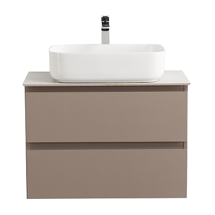Мебель для ванной BelBagno Kraft 60 см со столешницей, эмаль, Бежевый матовый