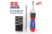 Отвертка WORKPRO 2X DRIVE с трещоткой, 28 предметов WP221053