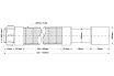 Гофрированная труба McAlpine раздвижная, L290-500 х 50 мм, вход 1 1/2", В, выход D=40/50 мм MRMF2-05
