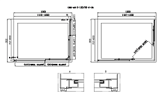 Душевой уголок BelBagno UNO-AH-2-120/80-P-Cr 120x80 рифленый