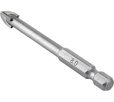 Сверло по стеклу, кафелю (8х85 мм) Elitech 1820.105000 193827