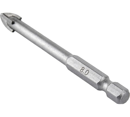 Сверло по стеклу, кафелю (8х85 мм) Elitech 1820.105000 193827