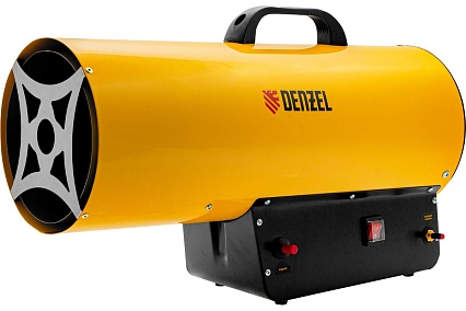 Газовая тепловая пушка Denzel GHG-50, 50 кВт, 1400 м3/ч, пропан-бутан 96480