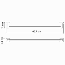 Полотенцедержатель WasserKRAFT Lippe K-6530