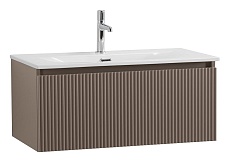 Тумба с раковиной BelBagno Uno 80 см 1 ящик, Бежевый матовый