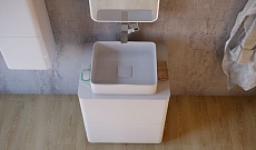 Мебель для ванной Raval Pure 65 см напольная, белый