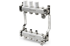 Коллекторный блок с регулировочными клапанами PRO AQUA 4 выхода, 280 мм, 1 x 3/4 R510MB.04