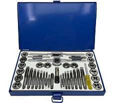 Набор метчиков и плашек TORNERI М3 - М12 (40 предметов) в металлическом кейсе Т023751