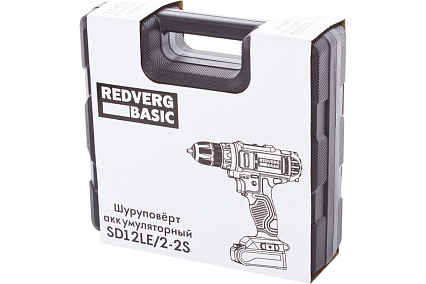 Аккумуляторный шуруповерт Redverg Basic SD12LE/2-2S 6680818