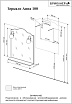 Зеркало Бриклаер Анна 100 см белый глянец