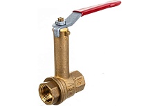 Шаровой кран с удлиненным штоком RUB 1/2 DN15 PN30, ВР-ВР, серия MILANO S.96, ручка S96D00