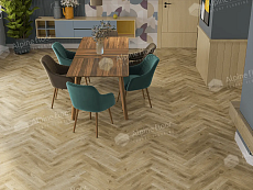 Виниловый ламинат Alpine Floor Parquet LVT Дуб Кастор 590x118x2.5 мм, ECO-16-34
