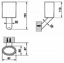 Стакан подвесной Gessi Ovale 25608.031