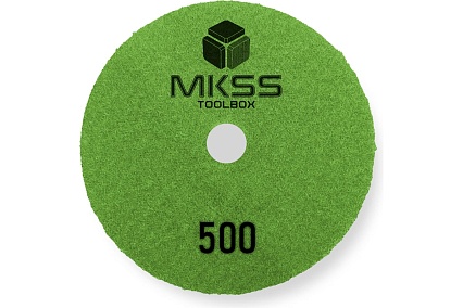 Алмазный гибкий шлифовальный круг MKSS Toolbox MK2606 АГШК Ø100 Р500 для сухой шлифовки MKSS MK26060500