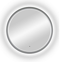 Зеркало Art&Max Napoli AM-Nap-1000-DS-F-Grey 100x100 см, с подсветкой, серый матовый