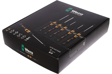 Набор отверток WERA A/6 Electronics Screwdriver Set+Rack 6 шт. WE-030170
