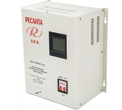 Стабилизатор напряжения Ресанта АСН 10000 Н/1-Ц Lux 63/6/18