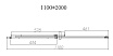 Душевая дверь Vincea Dice VDS-4D110CL 110x200 хром, прозрачная