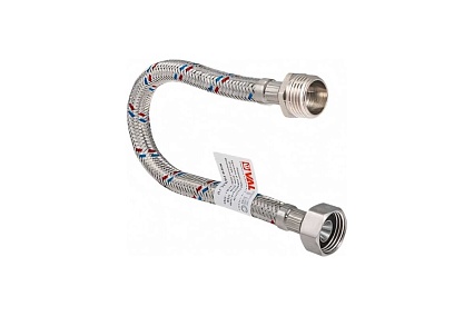 Гибкая подводка для воды (120 см; 1/2"; гайка-штуцер) Valtec VTf.002.IS.0404120