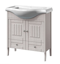 Тумба с раковиной Caprigo Genova 80 см, 1 ящик, 2 дверцы, стоун