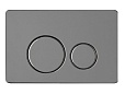 Кнопка смыва AQUAme AQM4111GM оружейный металл