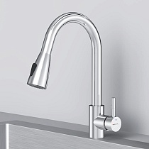 Смеситель для кухни Am.Pm X-Joy S F85B07500 выдвижной излив, хром