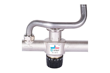 Насосно-смесительный узел с термостатическим клапаном STOUT SDG-0120-007000 RG008VBJO20LTU