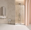 Душевая перегородка Vincea Волк-Ин (Walk-In) VSW-4WSL120CLGM-R 120x200 вороненая сталь, прозрачное, правая