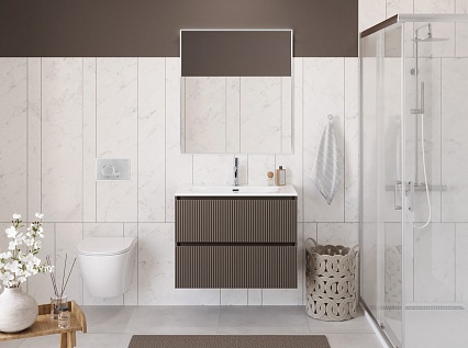 Мебель для ванной BelBagno Uno-Mini 90 см Бежевый матовый