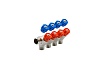 Коллектор VRT 3/4"x1/2", с регулировочными вентилями, 4 выхода 524078