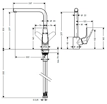 Смеситель для кухни Hansgrohe Focus 31817000