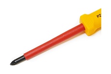 Диэлектрическая отвертка Wokin крестовая, PZ1x80 мм 1352865