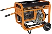 Генератор Carver PPG- 7000DE дизель LT-186FA, 5,0/5,5кВт, 220В, бак12.5л, э/старт, колеса, медь 01.020.00023