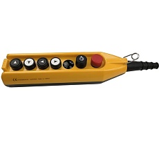 Пульт управления EMAS 7-ми кнопочный, c ключом и аварийной кнопкой, 250 В, 4А PV7E30B22AC20