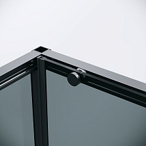 Душевой уголок Grossman Galaxy 120.K33.01.1380.21.10 130x80 тонированный, черный матовый