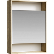 Зеркальный шкаф Aqwella City 60 см дуб балтийский, SIT0406DB