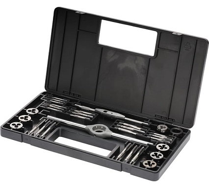 Резьбонарезной набор Bucovice Tools M0-II, 31 предмет, М2,5-М7, в пласт кейсе 310070