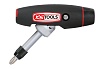 Отвертка для бит KS Tools с ручкой-трансформером, 1/4", в комплекте с 5 битами 911.2475