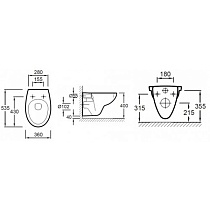 Подвесной унитаз Jacob Delafon Patio Rimless E21739RU-00 сиденье дюропласт микролифт, клавиша хром