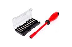 Диэлектрическая отвертка с набором бит КВТ НИО-2210 серия ПРОФИ 88928