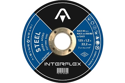 Круг отрезной по металлу 125х1.2х22.23 мм Interflex 4687202817825