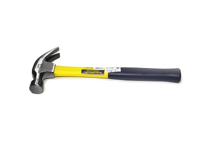 Молоток-гвоздодер с фибергласовой рукояткой 750гр 24OZ Great wall 251013